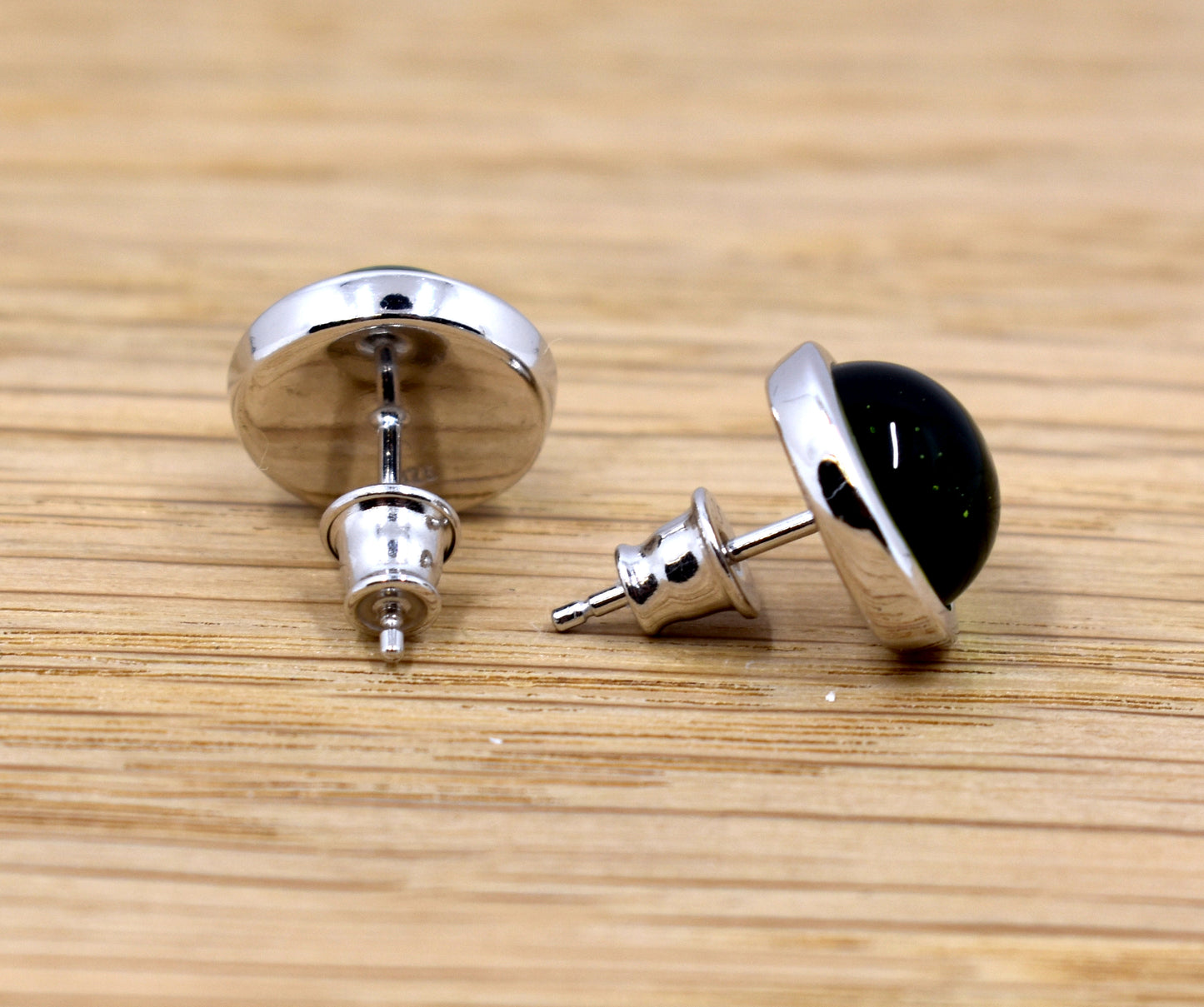 Caribiske rav øreringe 13mm