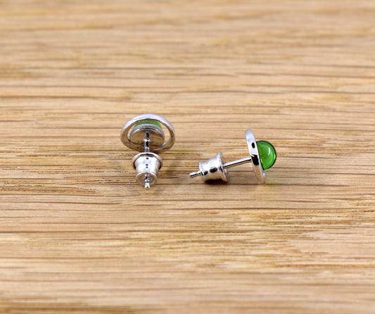 Caribbean amber stud earrings