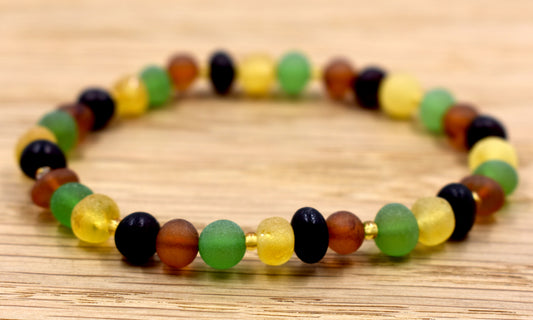 Karibischer Bernstein Armband Matt