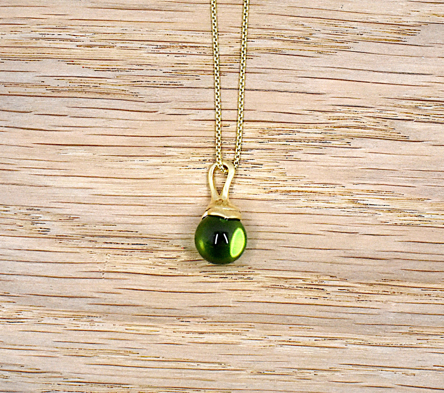 Caribbean amber necklace gold plated