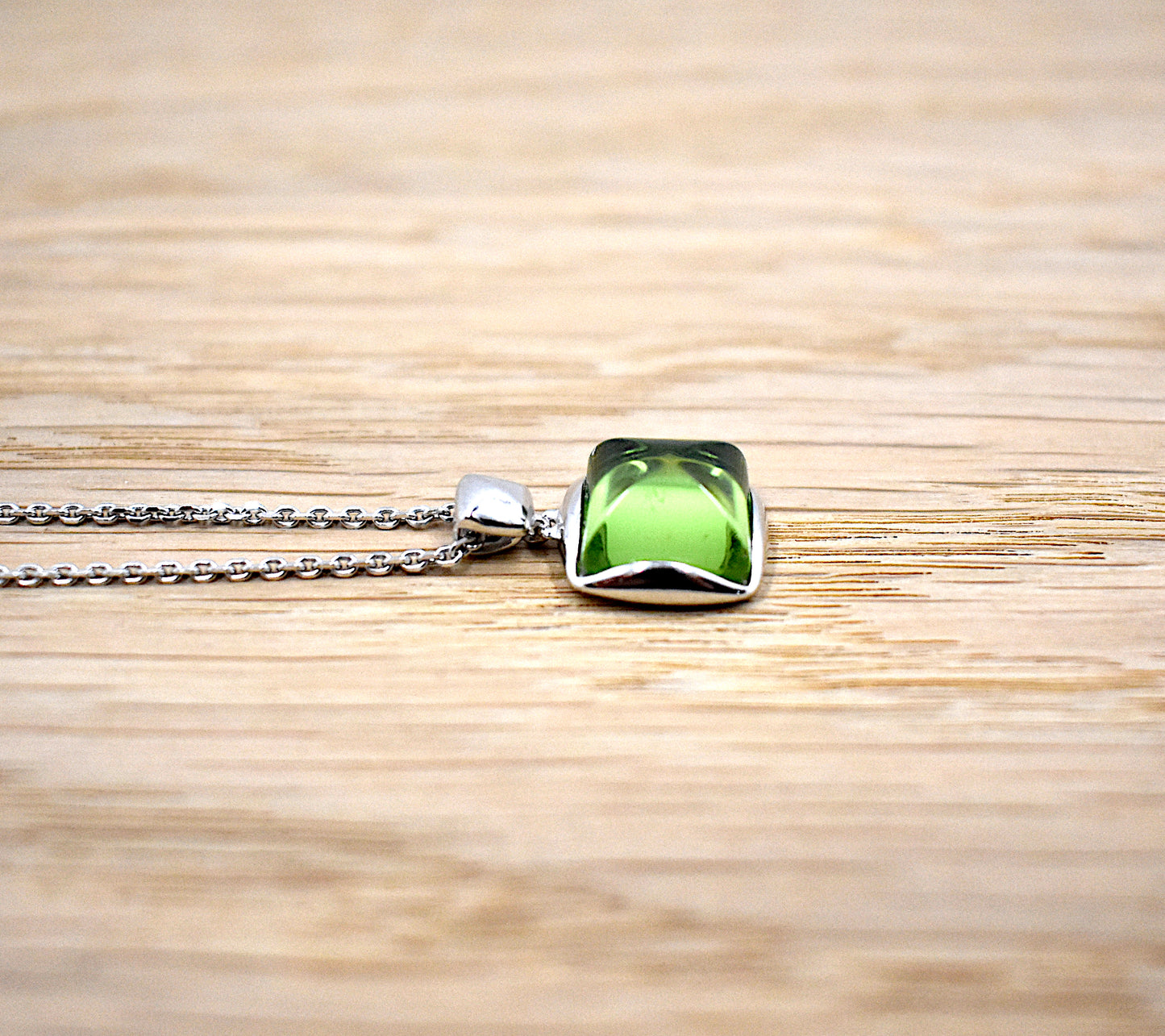 Karibischer Bernstein Kette Silber