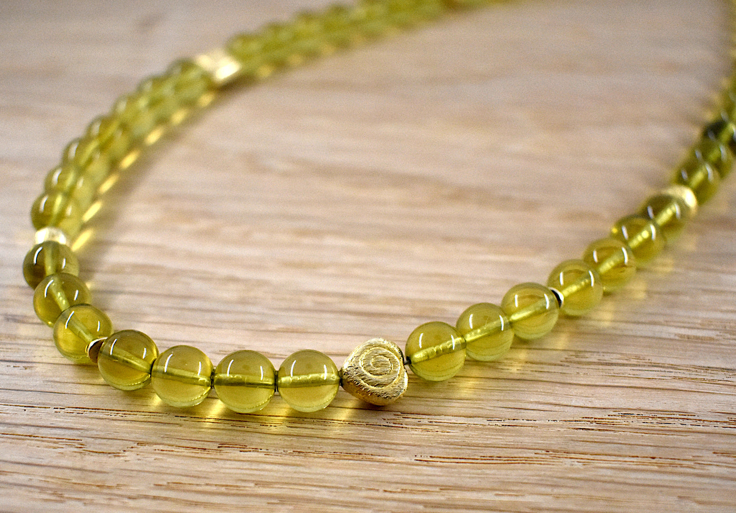 Caribbean amber necklace