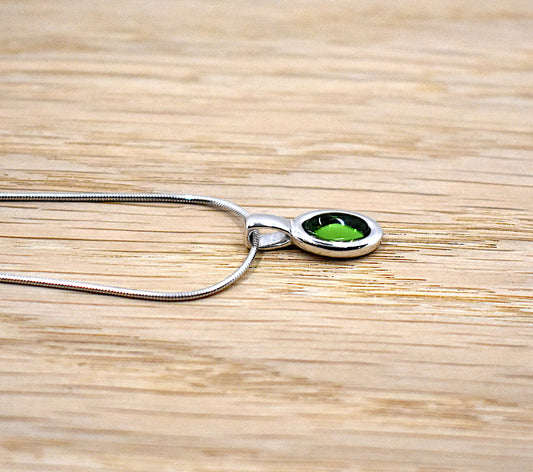 Karibischer Bernstein Kette Silber