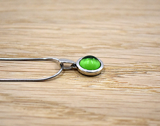 Karibischer Bernstein Kette Silber