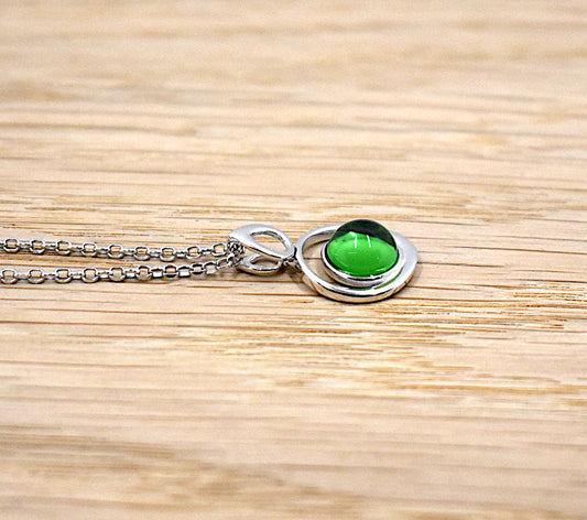 Karibischer Bernstein Kette Silber