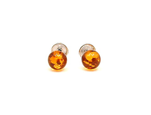 Bernstein Ohrstecker 5,5mm