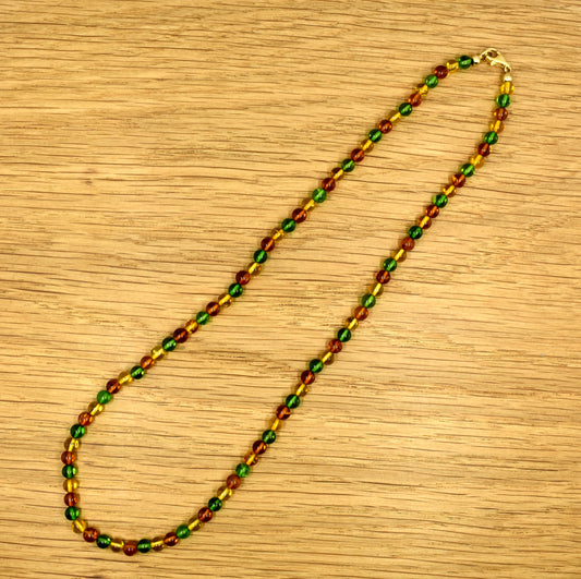Caribisk rav halskæde
