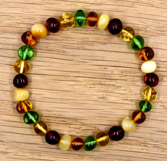 Karibischer Bernstein Armband Mix