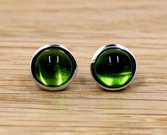Caribbean amber stud earrings 13mm