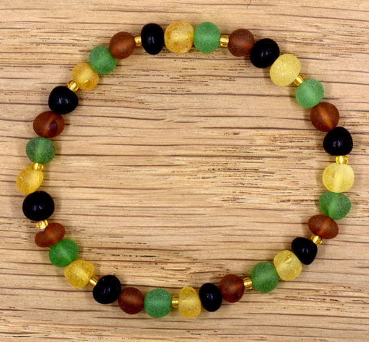 Karibischer Bernstein Armband Matt