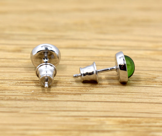 Caribbean amber stud earrings 8mm