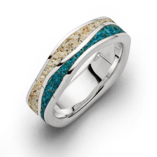 Ring "stone sand"