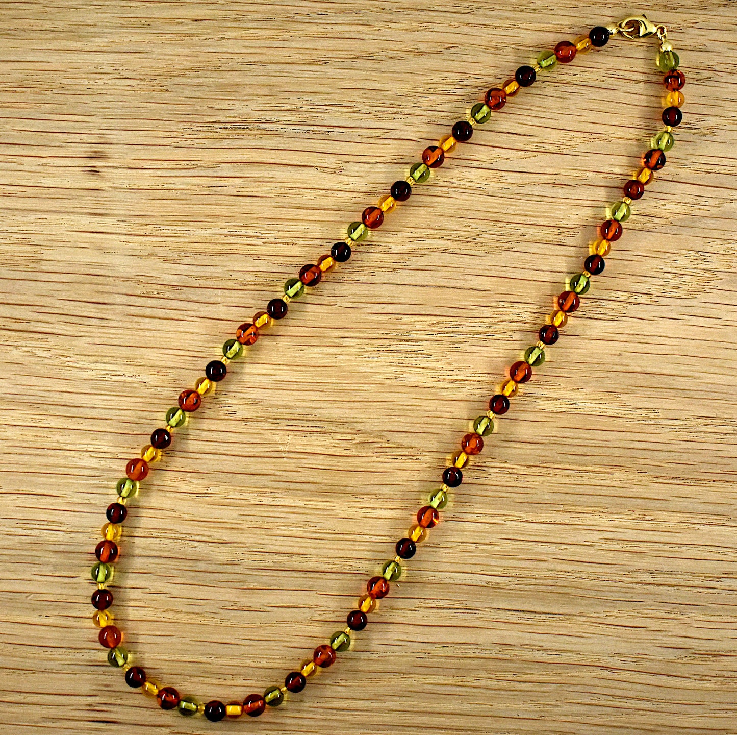 Caribbean amber necklace