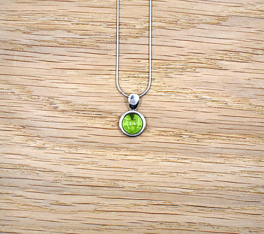 Caribbean amber necklace silver