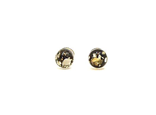 Amber stud earrings 6mm
