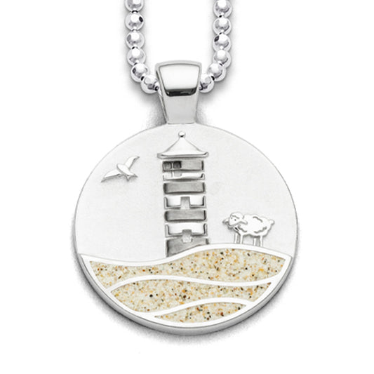 Pendant beach waves "Pilsumer Leuchtturm" beach sand